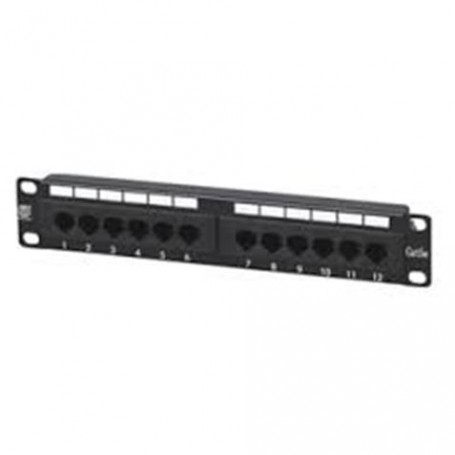 Cromad Patch Panel 12 Puertos Cat 6 1U UTP 10"