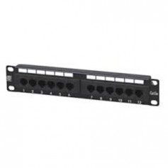 Cromad Patch Panel 12 Puertos Cat 6 1U UTP 10"