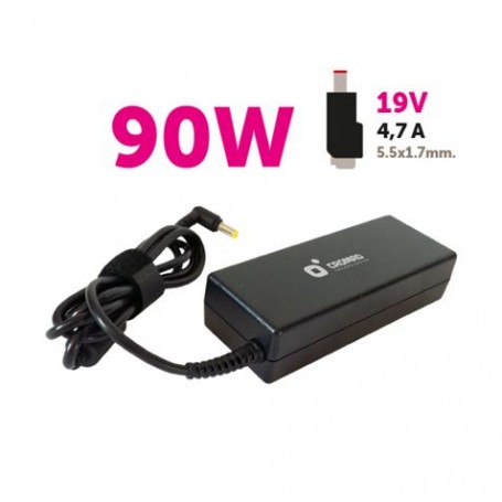 Cromad Cargador Especifico para Portatiles Acer 90W - 19V 4.7A - Clavija de 5.5x1.7mm