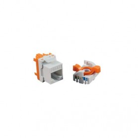 Cromad Conector Hembra RJ45 Cat.6 UTP Rotativo 180º - Sin Herramientas