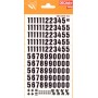 Apli Numeros Transferibles - 12mm - Facil Aplicacion - Negros Intensos - 133 Caracteres - Negro