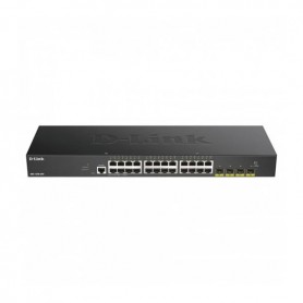 D-Link Switch Semiestionable 24 Puertos Gigabit + 4 Puertos 10G SFP+