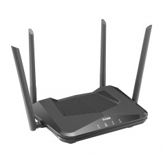 D-Link Router Inalambrico WiFi 6 AX1500 - Hasta 1500Mbps - 4 Puertos RJ45 10/100 Mbps - 4 Antenas Externas - MU-MIMO - OFDMA - C