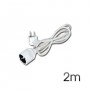 Elbat Cable de Alimentacion Alargador Macho a Hembra 2m