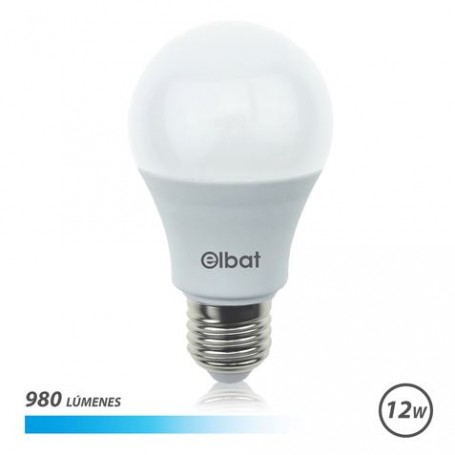 Elbat Bombilla LED A60 12W E27 980lm - 6500K Luz Fria