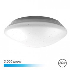 Elbat Serie Saturno Aplique Redondo de Techo LED 20W 2000lm - 6500K Luz Fria - Diametro 28cm