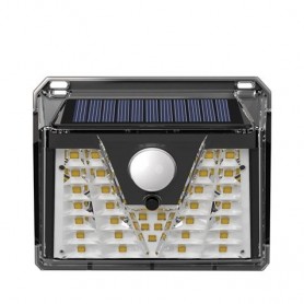 Elbat Aplique Led Solar - 150LM - Luz Fria 6500K - Sensor de Movimiento - Bateria 1200mAh