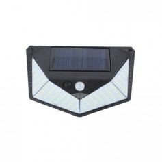 Elbat Aplique Solar 3 Caras - 250LM - Luz Fria 6500K - Sensor Movimiento - Bateria 1200mAh