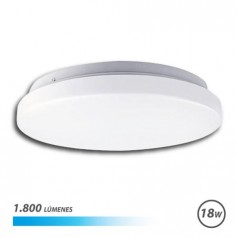 Elbat Aplique Redondo de Techo LED 18W 1800lm - 6500K Luz Fria - Diametro 30cm