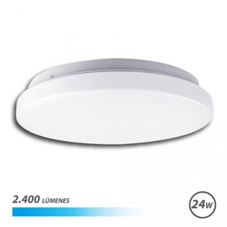 Elbat Aplique Redondo de Techo LED 24W 2400lm - 6500K Luz Fria - Diametro 35cm