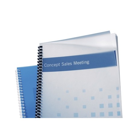 GBC PolyClearView Pack de 100 Tapas de Encuadernar A4 - 500 Micras - Color Transparente