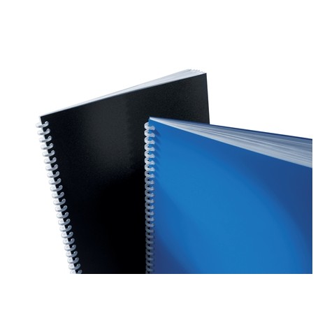GBC PolyClearView Pack de 100 Tapas de Encuadernar A4 - 500 Micras - Color Negro