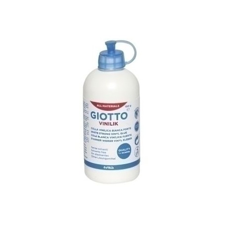 Giotto Vinilik Cola Blanca Botella 100 gr. - Seca Rapidamente - Pega Papel, Carton, Cartulina etc...