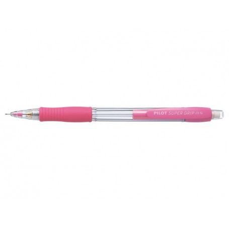 Pilot Portaminas SuperGrip H185 - Trazo 0.5mm - Mina HB - Cuerpo Rosa