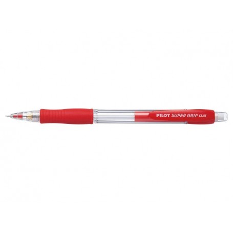 Pilot Portaminas SuperGrip H185 - Trazo 0.5mm - Mina HB - Cuerpo Rojo