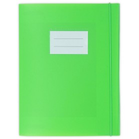 Mktape Carpeta para Proyectos con Gomas - Tamaño A4 - Fabricada en Propileno - Color Verde