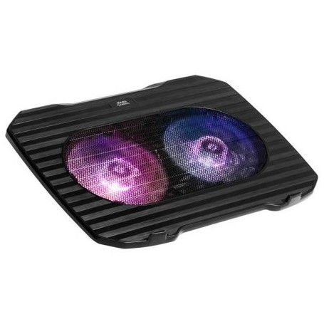 Mars Gaming MNBC0 Base de Refrigeracion para Portatil hasta 15.6" USB - 2 Ventiladores - Iluminacion LED RGB Flow