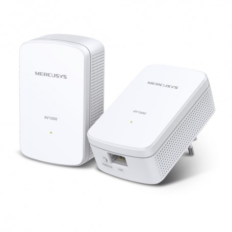 Mercusys MP500 Adaptador Powerline - 1000Mbps - Alcance 300m - Gigabit Ethernet - Pack de 2