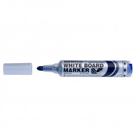 Pentel Maxiflo Rotulador para Pizarra Blanca - Regulacion del Flujo de Tinta - Punta Redonda - Ancho de Linea 2,5mm - 50% de Mat
