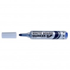 Pentel Maxiflo Rotulador para Pizarra Blanca - Regulacion del Flujo de Tinta - Punta Redonda - Ancho de Linea 2,5mm - 50% de Mat