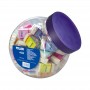 Milan 4424 Pack de 80 Gomas de Borrar Rectangulares - Miga de Pan - Suave Caucho Sintetico - Faja de Carton de Colores - Color B