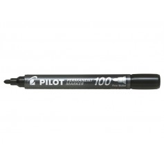 Pilot Rotulador Permanente 100 - Punta Fina de Bala 4,5mm - Trazo 1mm - Color Negro