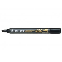 Pilot Rotulador Permanente 400 - Punta Biselada 4,5mm - Trazo 4mm - Color Negro