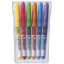 Pilot Pack de 6 Rotuladores Marcadores V-Light - Punta Biselada 3.60mm - Trazo de 3.30mm - Colores Surtidos