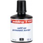 Edding T100 Bote de Recarga para Rotulador Permanente - Capacidad 100ml - Color Negro