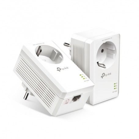 TP-Link Kit de Inicio AV1000 Gigabit Powerline con Enchufe Incorporado