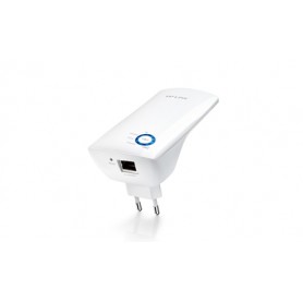 TP-Link Repetidor Amplificador Extensor de Red WiFi N300 - Hasta 300Mbps - IEEE 802.11n - 10/100 Mbps - Boton WPS - 2 Antenas In