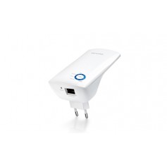 TP-Link Repetidor Amplificador Extensor de Red WiFi N300 - Hasta 300Mbps - IEEE 802.11n - 10/100 Mbps - Boton WPS - 2 Antenas In