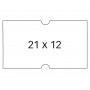 Apli Etiquetas Blancas para Maquinas Etiquetadoras de Precios de 1 Linea - Tamaño 21x12mm - Pack de 6 Rollos con 1000 Etiquetas 