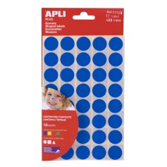 Apli Bolsa de Gomets Adhesivo Permanente - 468 Gomets Surtidos - Ideal para Desarrollar Habilidades y Psicomotricidad Fina