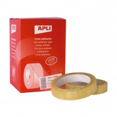 Apli Pack de 8 Cintas Adhesivas Transparente 19 mm x 66 m