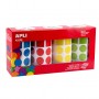 Apli Gomets Geometricos Surtidos Parchis - 20mm - Adhesivo Permanente - 8260 Gomets - 59 Hojas Pretroqueladas - 35 Gomets por Ho