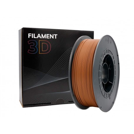 Filamento 3D PLA - Diametro 1.75mm - Bobina 1kg - Color Marron