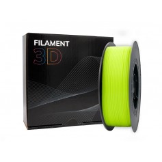 Filamento 3D PLA - Diametro 1.75mm - Bobina 1kg - Color Amarillo Fluorescente